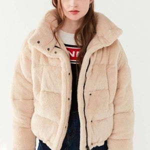 Urban Outfitters Light Before Dark Teddy Jacket Size Small